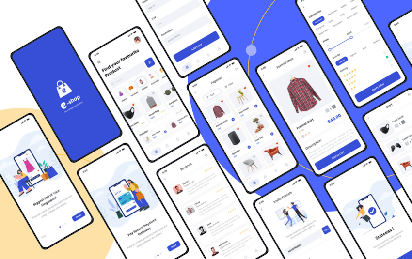 E-Shop Ecommerce App UI Kit