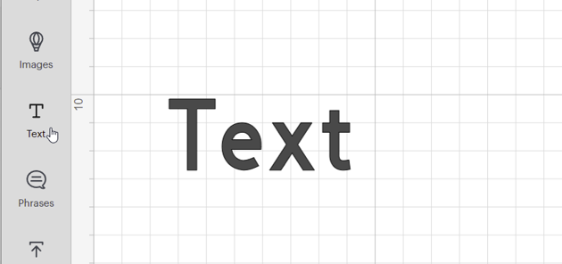 Add in Text to your canvas