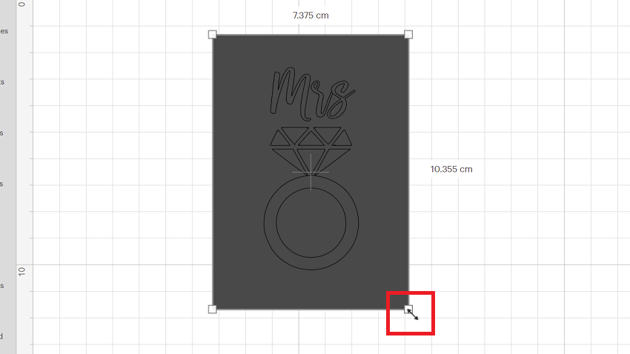 resize entire design to the size you need it to be