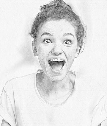 graphite pencil effect 