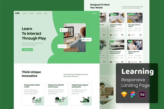 Learning Responsive Landing Page