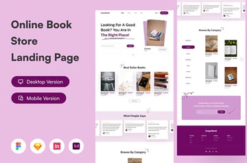 Online Book Store Landing Page