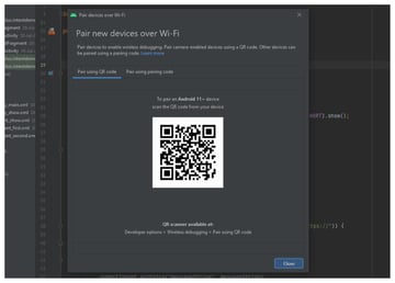 Android Studio Pair Over Wi-Fi