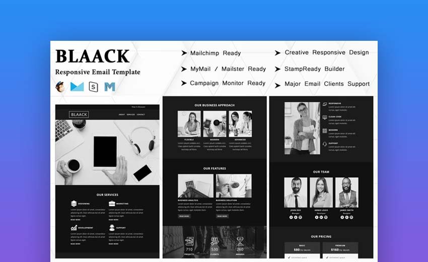 Blaack multipurpose responsive email template