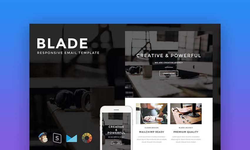 Blade responsive email builder templates
