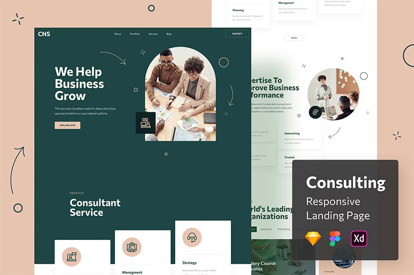 Consulting Responsive Landing Page