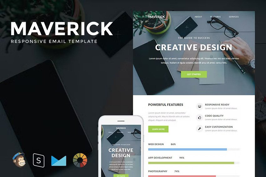 Maverick email template