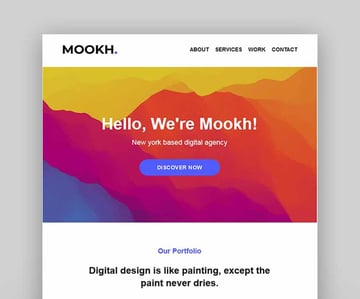  Mookh - Creative Multipurpose Email for Agency - StampReady Builder + Mailster & Mailchimp Editor