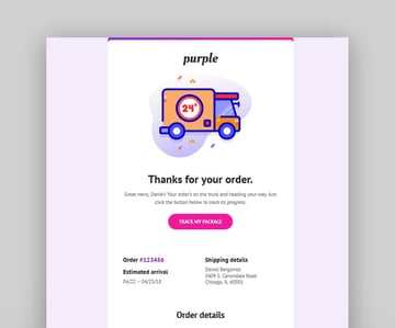 Purple - Notification & Transactional Email Templates