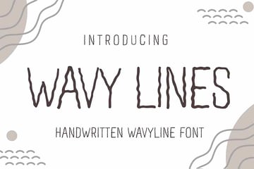 Wavy Letter Font