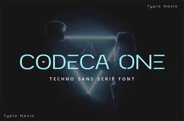 Codeca One Techno Typeface