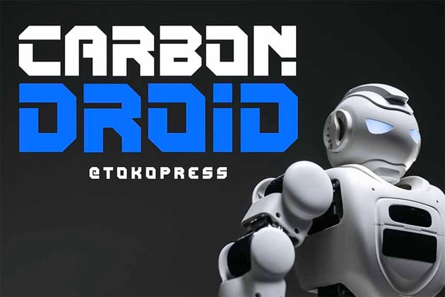Carbon Droid Techno Font