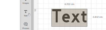 Add Text to Design Space
