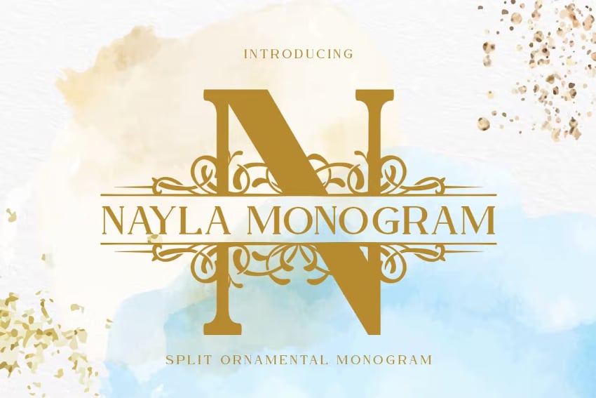 Nayla Split Monogram