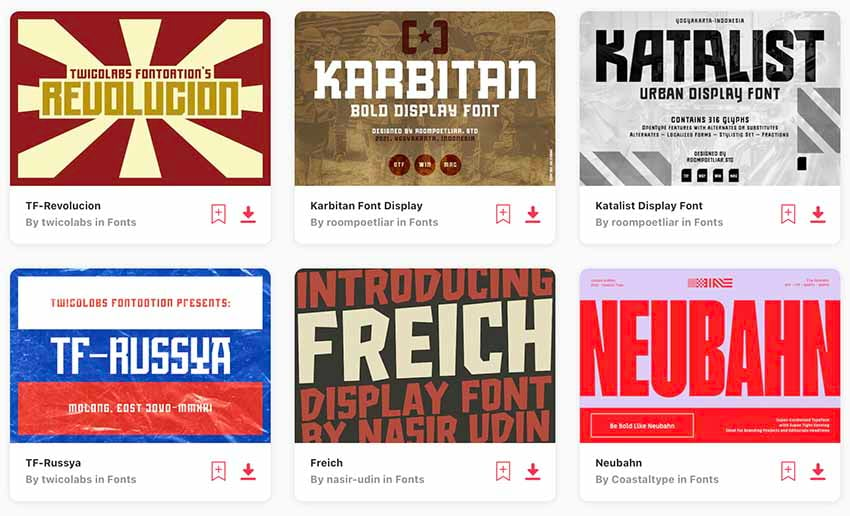 Unlimited Constructivism Fonts, Poster Effects and Graphics at Envato Elements