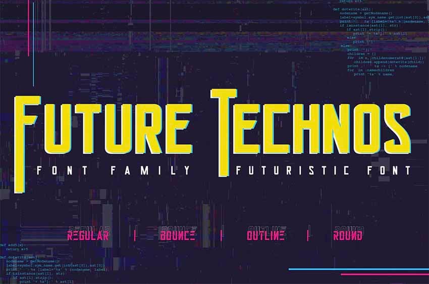 Future Technos Techno Font Download