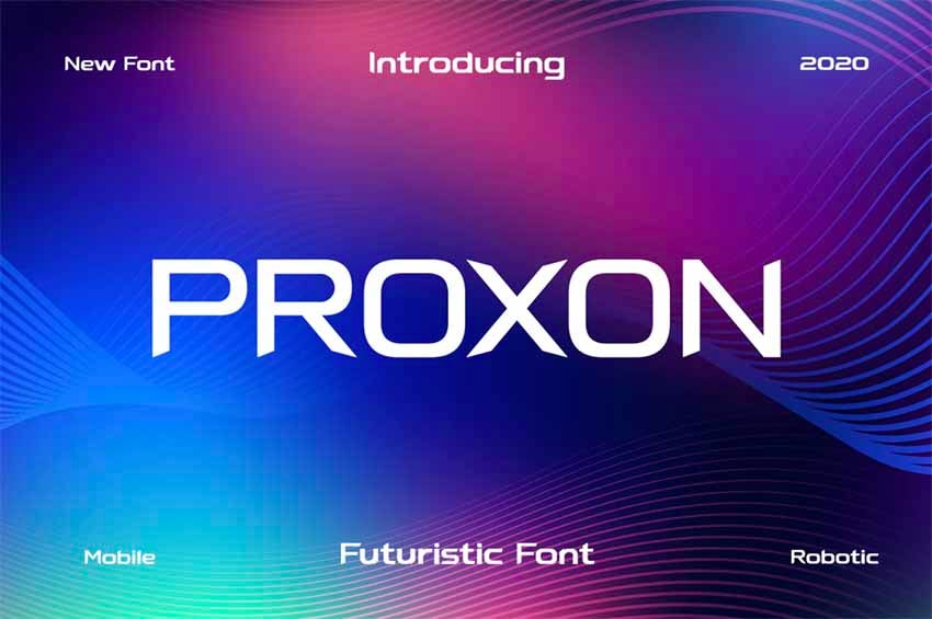 Proxon Sans Serif Futuristic Techno Fonts