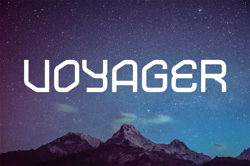 Voyager Futuristic Techno Fonts
