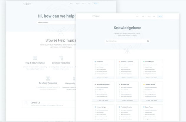 Paper - Wiki and Knowledgebase HTML Template