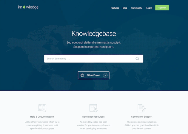 Knowledge - Knowledgebase and Wiki Design HTML Template