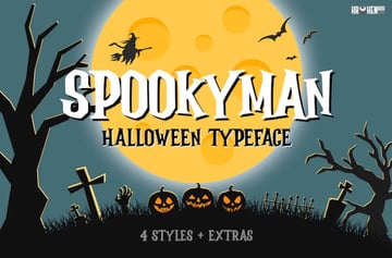 Spookyman Halloween Typeface