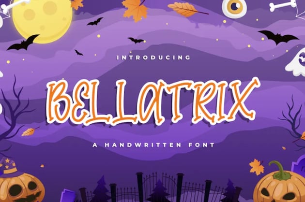 Bellatrix - A Handwritten Halloween Font