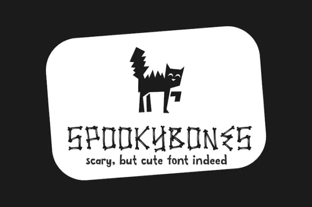 Spookybones - A Fun, Sans Serif Halloween Font