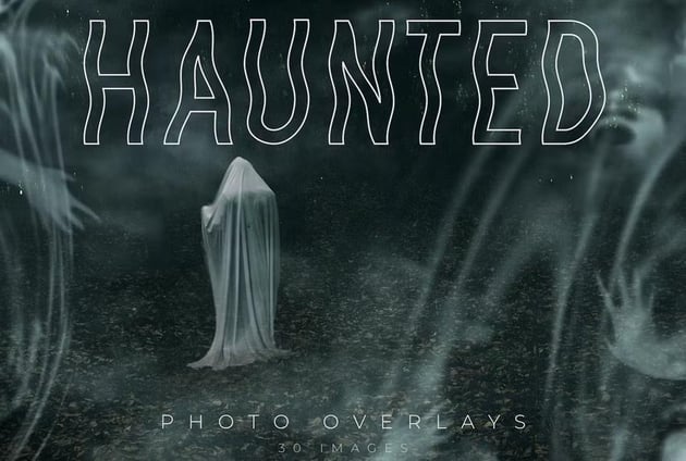 30 Haunted Photo Overlays