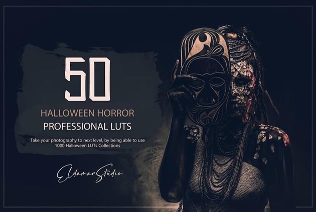 50 Halloween Horror LUTs and Presets Pack