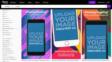 ios app Mockups on Placeit