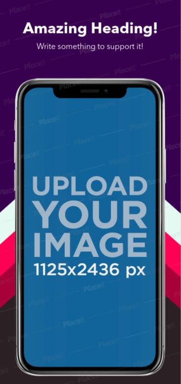 Mockup of an Phone 11 Pro iOS with a Customizable Backdrop
