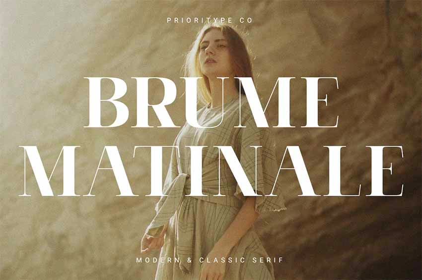 Brume Matinale Modern & Classic Serif