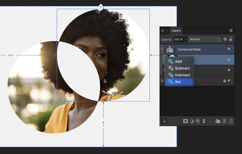 Affinity Photo Version 2 Compound Masks