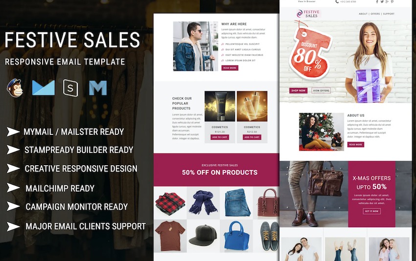 Festive Sales - Responsive Email Template
