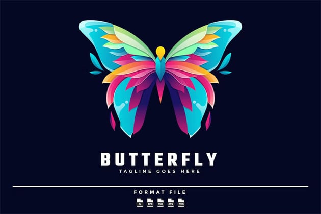 Butterfly Gradient logo
