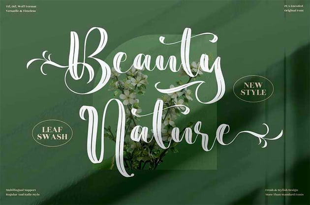 Beauty Nature Fonts