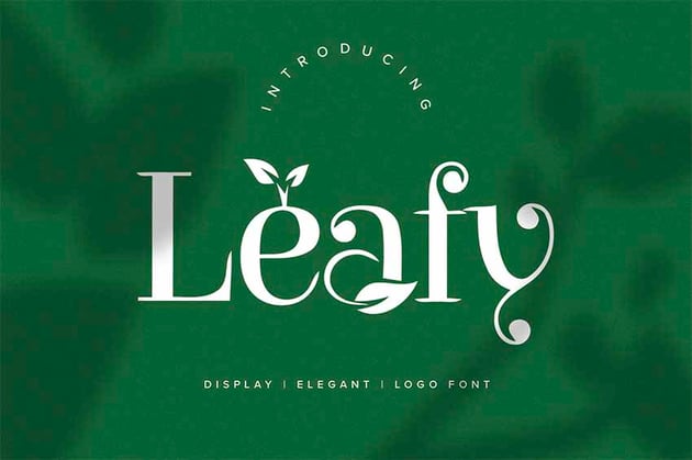 Leafy Organic Font