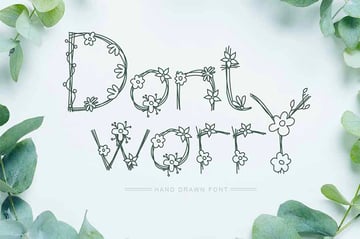 Don't Worry Nature Font