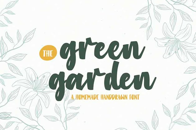 Green Garden Earthy Font