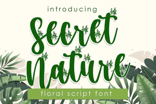 Secret Nature Fonts