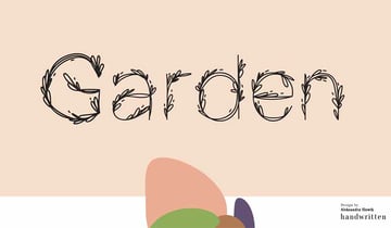Garden Ecological Fonts