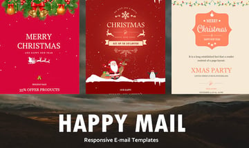 Happy Mail - Christmas Email Templates Set