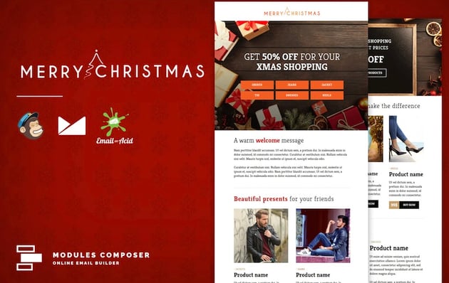 XMAS - E-commerce Responsive Email Template