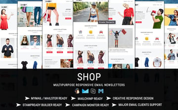 SHOP - Responsive Shopping Email Pack
