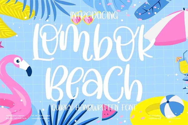 Lombok Beach Fonts
