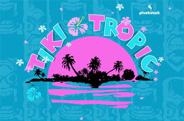 Tiki Tropic Tropical Lettering