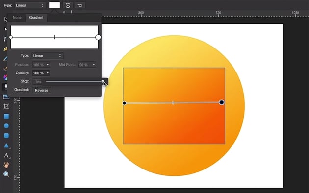 Affinity Designer transparency