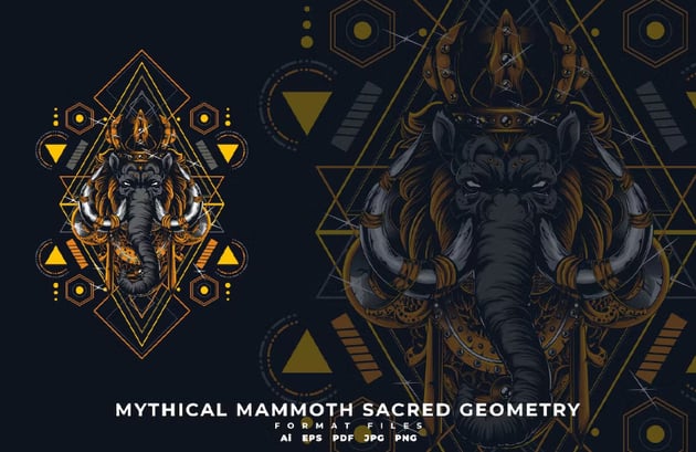 MYTHICAL MAMMOTH SACRED GEOMETRY
