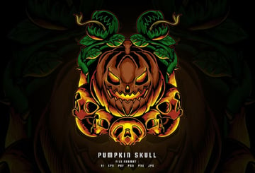 Pumpkin Skull