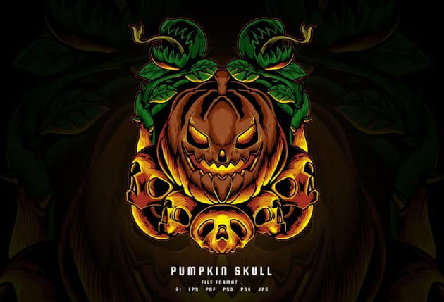 Pumpkin Skull